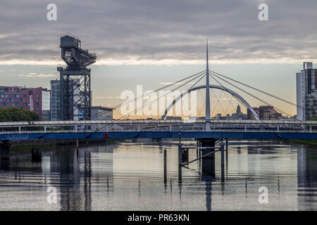 Skyline de Clyde Glasgow Banque D'Images