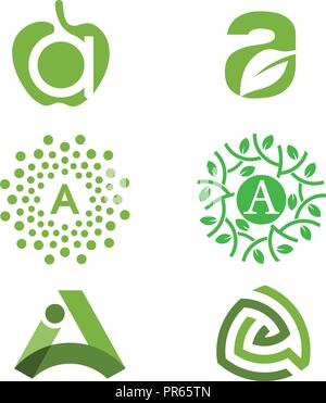 Une lettre, une lettre de vecteur logo design logo vector illustration modèle, une lettre, une lettre logo Vector, Vector logo Lettre créative un logo lettre Illustration de Vecteur