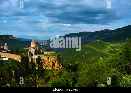 L'Arménie, la province de Syunik, monastère de Tatev Banque D'Images