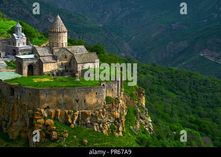 L'Arménie, la province de Syunik, monastère de Tatev Banque D'Images