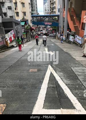 Rues de Hong Kong 2018 Banque D'Images