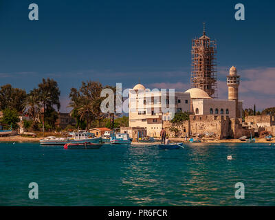 Loisirs sur la Mer Méditerranée près de Lattaquié, Syrie. Banque D'Images