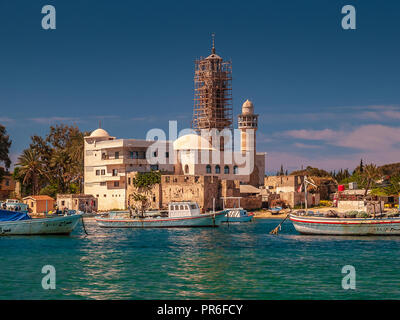 Loisirs sur la Mer Méditerranée près de Lattaquié, Syrie. Banque D'Images