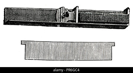 19-ème siècle illustration de la composition complète stick. Publié dans 'Novoveki obrtu, Izumi u znanosti i umjetnosti' par dr. Bogoslav Sulek, dr. Mijo Kispa Banque D'Images