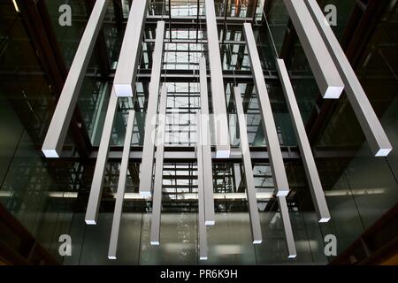 L'histoire 10 l'atrium en verre de Lloyd's Register - Richard Rogers s'appuyant sur 71 Fenchurch Street, London Banque D'Images