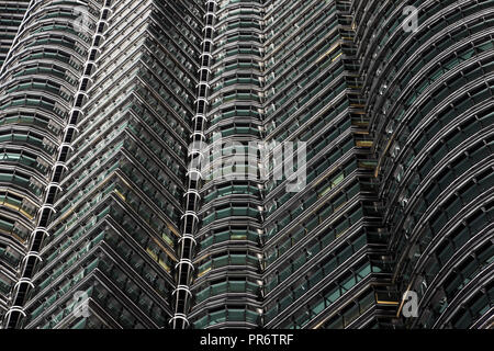 Détail de Petronas Twin Towers à Kuala Lumpur, Malaisie Banque D'Images