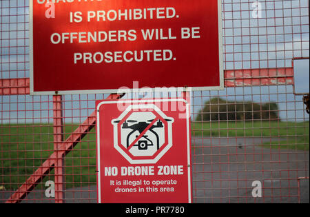 Pas de vol de Drone Banque D'Images