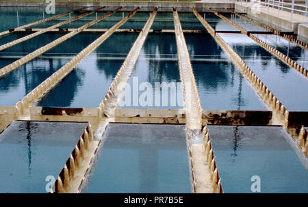 Septembre 1996 - L'eau - installation de traitement de l'eau Banque D'Images