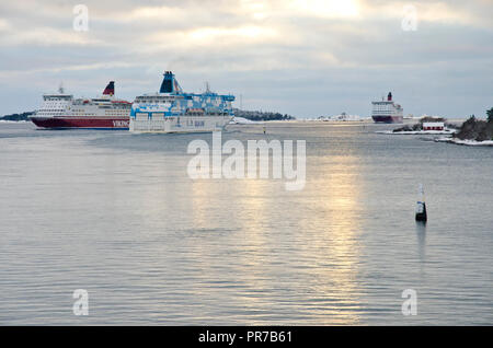 Les bateaux de croisière - Voyage - Port de Turku - transport de voyageurs Banque D'Images