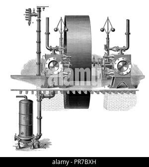 19ème siècle illustration de l'appareil de chauffage de l'usine de Berryman. Inventé par l'Américain Robert Berryman à la fin du xixe siècle. Publié dans 'e Banque D'Images