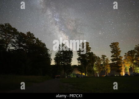 Ciel de nuit (Voie lactée) de Cherry Springs State Park, PA Banque D'Images