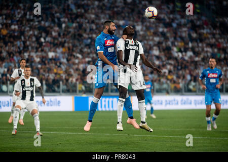 Turin, Italie. 29 septembre 2018. Raul Albiol (Napoli) au cours de la Serie A match entre la Juventus et Naples à l'Allianz Stadium. La Juventus a gagné 3-1, inTurin Italie le 29 septembre 2018. Banque D'Images