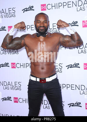 Las Vegas, NV, USA. Sep 29, 2018. 29 septembre 2018 - Las Vegas, NV - Tyson Beckford. TYSON BECKFORD retourne à Rio à la CHIPPENDALES. Crédit photo : MJT/AdMedia : Crédit Mjt/AdMedia/ZUMA/Alamy Fil Live News Banque D'Images