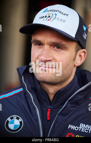 Longfield, Kent, UK, 30 septembre 2018. Pilote de course BTCC Colin Turkington et BMW de l'équipe au cours de la Dunlop MSA British Touring Car Championship à Brands Hatch, Grand Prix. Photo par Gergo Toth / Alamy Live News Banque D'Images