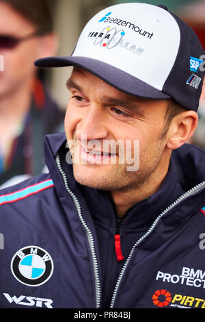 Longfield, Kent, UK, 30 septembre 2018. Pilote de course BTCC Colin Turkington et BMW de l'équipe au cours de la Dunlop MSA British Touring Car Championship à Brands Hatch, Grand Prix. Photo par Gergo Toth / Alamy Live News Banque D'Images