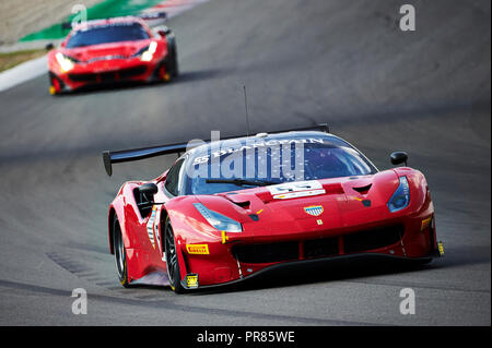 Circuit de Barcelona-Catalunya, Barcelone, Espagne. Sep 30, 2018. Le Festival de la vitesse de Barcelone ; Angelique Detavernier de l'équipe AF Corse pendant la Blancpain GT Sports Club de race : l'action de Crédit Plus Sport/Alamy Live News Banque D'Images