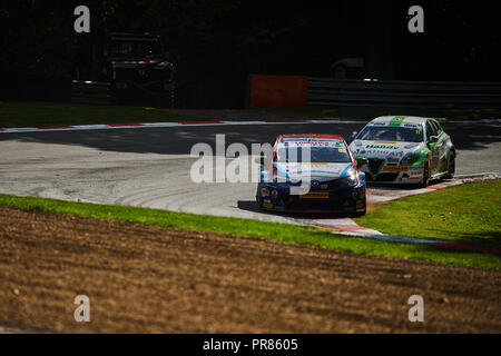 Longfield, Kent, UK, 30 septembre 2018. Pilote de course BTCC Tom Ingram et Speedworks Motorsport lors de la Dunlop MSA British Touring Car Championship à Brands Hatch, Grand Prix. Photo par Gergo Toth / Alamy Live News Banque D'Images