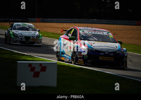 Longfield, Kent, UK, 30 septembre 2018. Pilote de course BTCC Tom Ingram et Speedworks Motorsport lors de la Dunlop MSA British Touring Car Championship à Brands Hatch, Grand Prix. Photo par Gergo Toth / Alamy Live News Banque D'Images