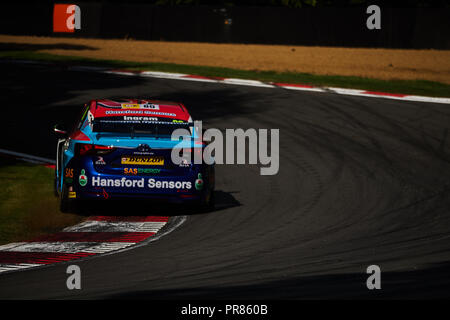 Longfield, Kent, UK, 30 septembre 2018. Pilote de course BTCC Tom Ingram et Speedworks Motorsport lors de la Dunlop MSA British Touring Car Championship à Brands Hatch, Grand Prix. Photo par Gergo Toth / Alamy Live News Banque D'Images