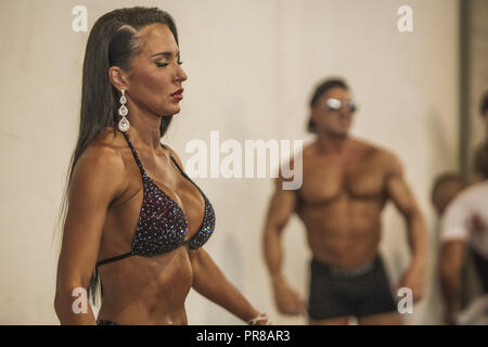 Barcelone, Catalogne, Espagne. Sep 30, 2018. Culturisme féminin sportif dans les ''Arnold Classic Europe'' 2018 compétition multisports à Barcelone. Credit : Celestino Arce Lavin/ZUMA/Alamy Fil Live News Banque D'Images