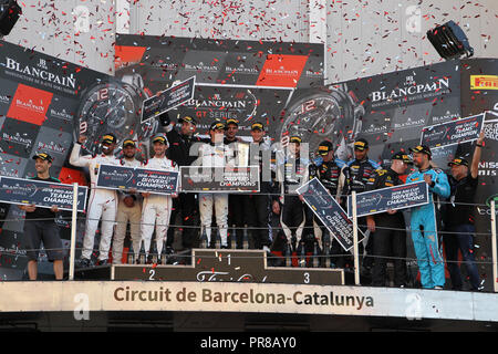 Barcelone, Espagne. 30Th Sep 2018. lors de la ronde 10 - Blancpain Endurance Series GT Cup au circuit de Barcelona-Catalunya, Barcelone, Espagne, le 30 septembre 2018. Photo par Jurek Biegus. Usage éditorial uniquement, licence requise pour un usage commercial. Credit : UK Sports Photos Ltd/Alamy Live News Banque D'Images