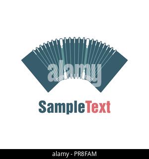 Bandonéon. Tango traditionnel instrument de musique. L'accordéon. Illustration de Vecteur