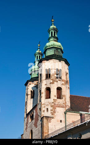 L'église romane de Saint André à Cracovie, Pologne Banque D'Images