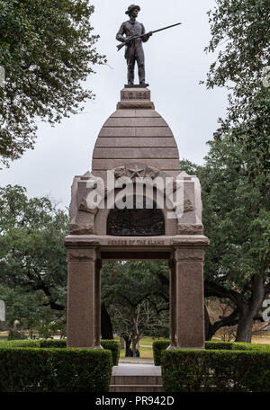 AUSTIN, TEXAS - 31 décembre 2017 : Héros de l'Alamo Monument. Banque D'Images