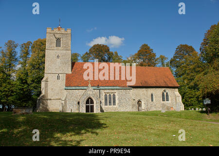 Église de Tous les Saints, un bâtiment classé dans Quendon et Rickling, Essex Banque D'Images
