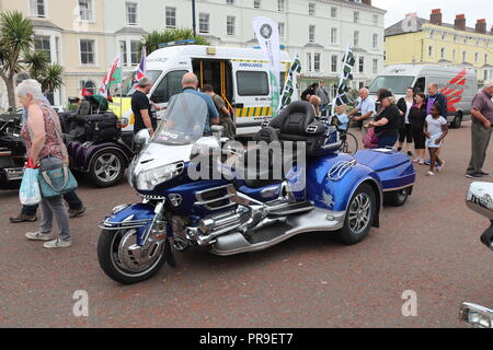 Honda Gold Wing Afficher, Llandudno, au Pays de Galles Banque D'Images