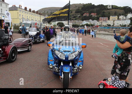 Honda Gold Wing Afficher, Llandudno, au Pays de Galles Banque D'Images