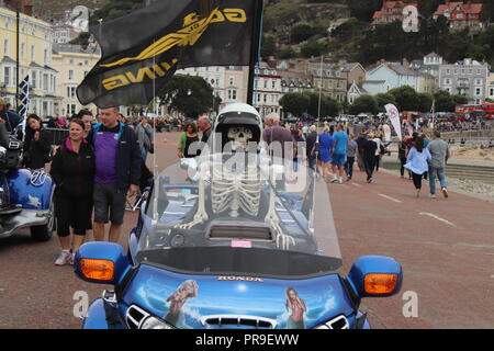 Honda Gold Wing Afficher, Llandudno, au Pays de Galles Banque D'Images