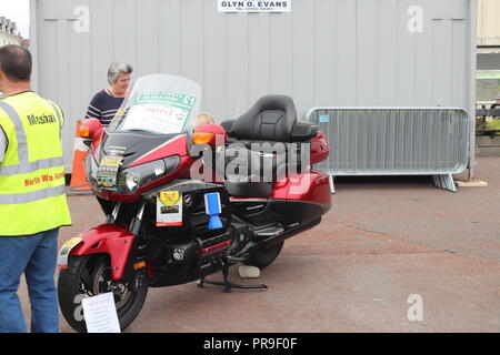 Honda Gold Wing Afficher, Llandudno, au Pays de Galles Banque D'Images