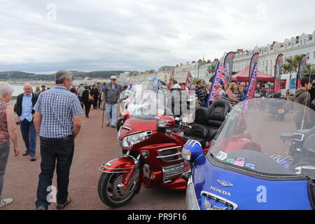 Honda Gold Wing Afficher, Llandudno, au Pays de Galles Banque D'Images