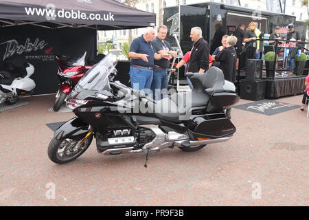 Honda Gold Wing Afficher, Llandudno, au Pays de Galles Banque D'Images