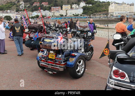 Honda Gold Wing Afficher, Llandudno, au Pays de Galles Banque D'Images