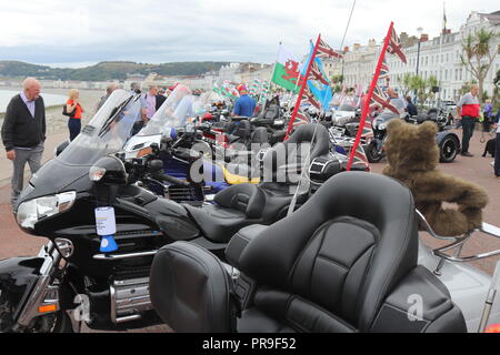 Honda Gold Wing Afficher, Llandudno, au Pays de Galles Banque D'Images