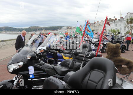 Honda Gold Wing Afficher, Llandudno, au Pays de Galles Banque D'Images