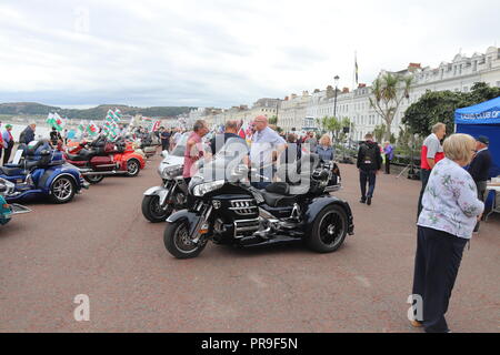 Honda Gold Wing Afficher, Llandudno, au Pays de Galles Banque D'Images