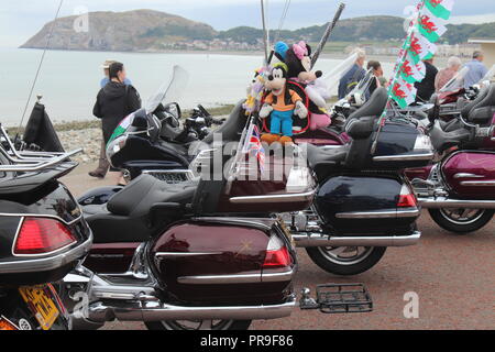 Honda Gold Wing Afficher, Llandudno, au Pays de Galles Banque D'Images