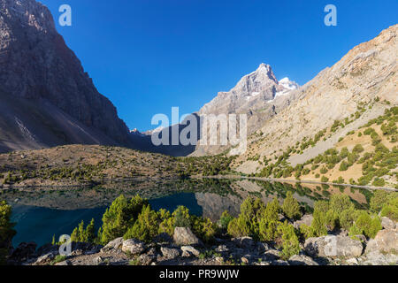 L'Asie centrale, le Tadjikistan, Montagnes, Lac Alaudin Ventilateur Banque D'Images