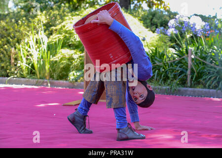 Lugano, Suisse - 15 juillet 2016 - comédien Barto au Buskers Festival à Lugano, Suisse Banque D'Images