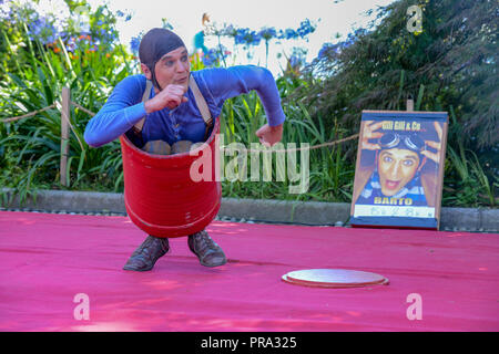 Lugano, Suisse - 15 juillet 2016 - comédien Barto au Buskers Festival à Lugano, Suisse Banque D'Images