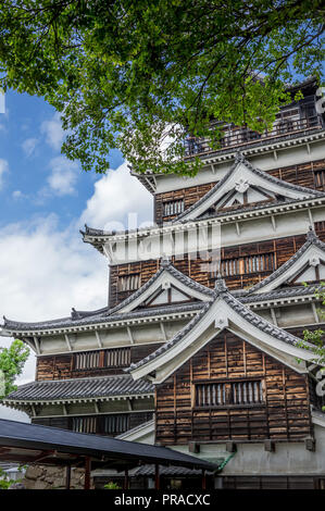 Château d'Hiroshima au Japon Banque D'Images