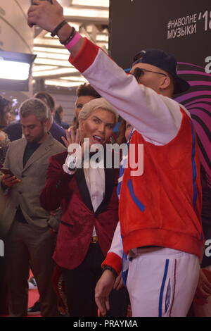 Fédération de Russie. Septembre 30, 2018. Rodrigo Alves - invité à la présentation annuelle du prix réel '2018' de la Fédération world music channel MusicBox. CROCUS Concert Hall, Moscou, Russie, le 30 septembre, 2018.Crédit : Pavel Kashaev/Alamy Live News Banque D'Images