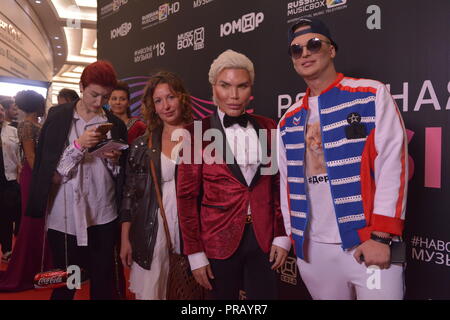 Fédération de Russie. Septembre 30, 2018. Rodrigo Alves - invité à la présentation annuelle du prix réel '2018' de la Fédération world music channel MusicBox. CROCUS Concert Hall, Moscou, Russie, le 30 septembre, 2018.Crédit : Pavel Kashaev/Alamy Live News Banque D'Images