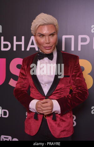 Fédération de Russie. Septembre 30, 2018. Rodrigo Alves - invité à la présentation annuelle du prix réel '2018' de la Fédération world music channel MusicBox. CROCUS Concert Hall, Moscou, Russie, le 30 septembre, 2018.Crédit : Pavel Kashaev/Alamy Live News Banque D'Images