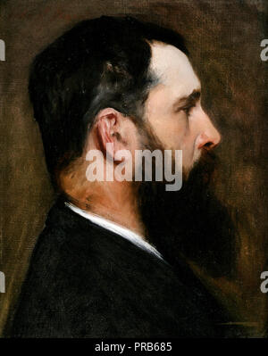 John Singer Sargent, Claude Monet 1887, huile sur toile, National Academy Museum et School, New York, USA. Banque D'Images