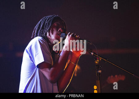 Danemark, copenhague - 10 février 2018. L'auteur-compositeur-interprète et musicien Daniel Caesar effectue un concert live at DR Koncerthuset à Copenhague. (Photo crédit : Gonzales Photo - Kasper Maansson). Banque D'Images