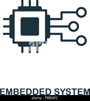 L'icône de système intégrée. Design de style, de l'industrie 4.0 collection. UX et l'interface utilisateur. Système intégré premium parfaite Pixel icône. Pour la conception web, apps un Illustration de Vecteur